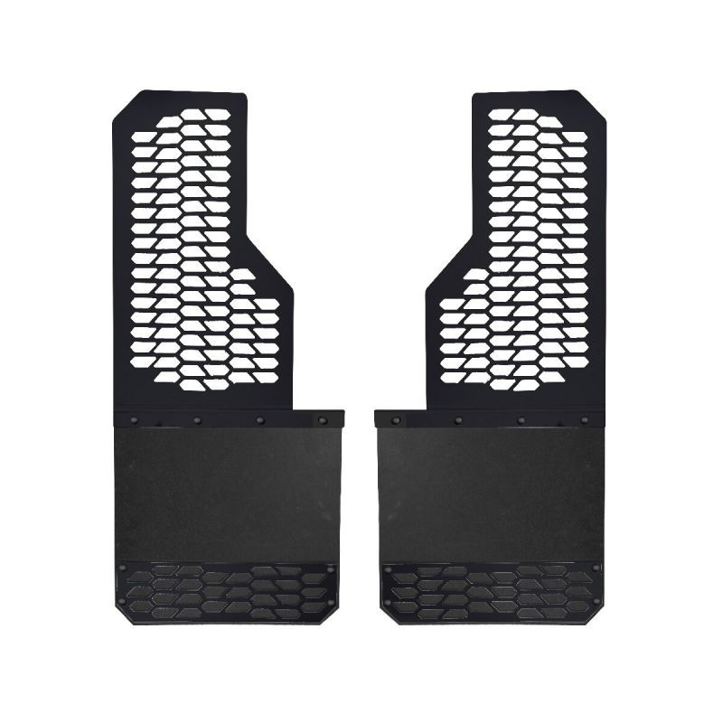 Putco 17-20 Ford SuperDuty - Set of 2 (Excl Dually Rear) Mud Skins - HDPE w/ Hex Shield - 78230