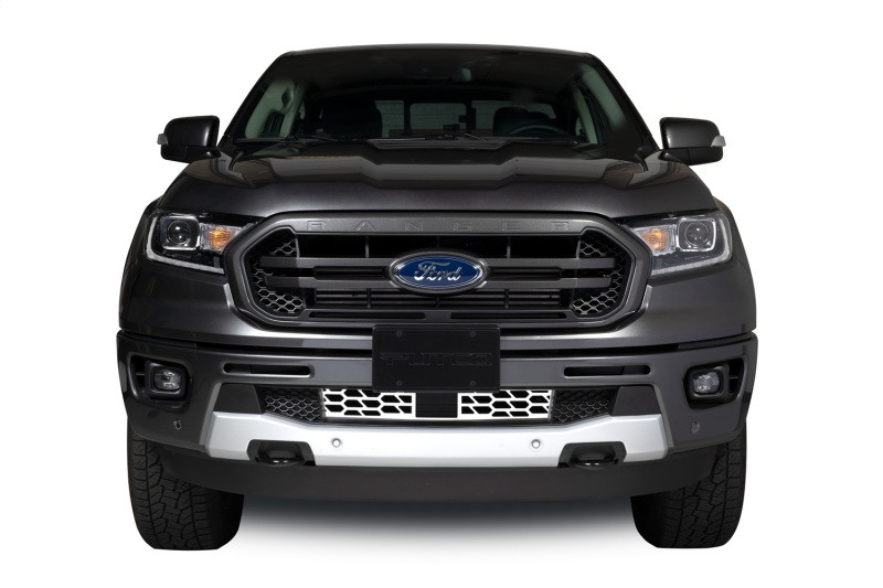 Putco 19-20 Ford Ranger w/ Adaptive Cruise - Hex Shield - Polished SS Bumper Grille Inserts - 82164