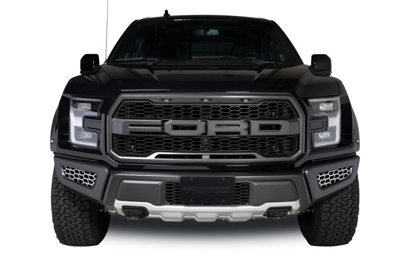 Putco 18-20 Ford F-150 Raptor - Hex Shield - Polished SS Bumper Grille Inserts - 82168