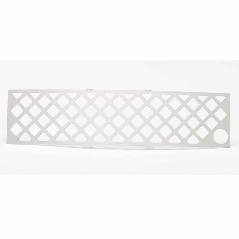 Putco 11-14 Ford F-150 EcoBoost Bumper Grille Insert - SS Diamond Design w/ Heater Plug Opening - 82182FP