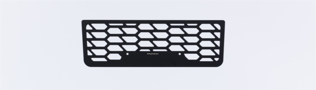 Putco 17-19 Ford SuperDuty - Hex Shield - Black Powder Coated Bumper Grille Inserts - 83166