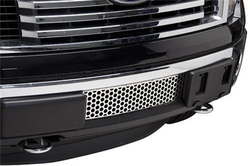 Putco 11-14 Ford F-150 - EcoBoost Grille - Stainless Steel - Punch Design Bumper Grille Inserts - 84182