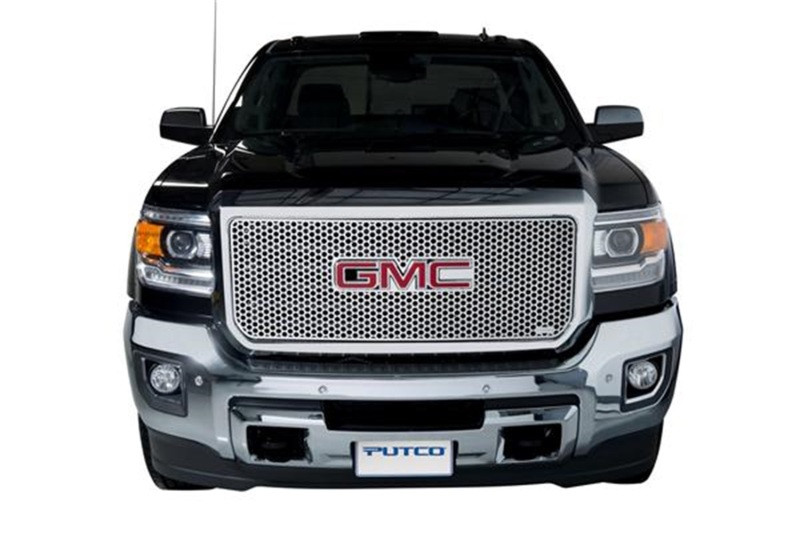 Putco 15-19 GMC Sierra HD (Does not Fit inAll terrain Modelin) Punch Stainless Steel Grilles - 84202