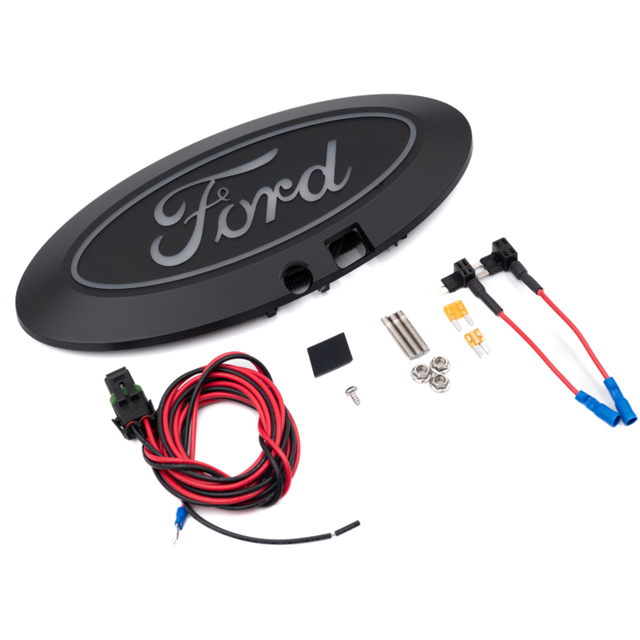 Putco 2023 Ford F-150 Front Luminix Ford LED Emblem - w/Camera CutOut w/o Spray Washer - 92606 Photo - Unmounted