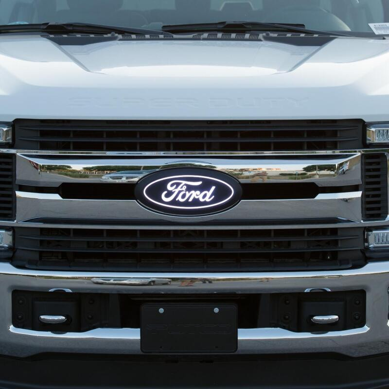 Putco 17-20 Ford SuperDuty Front Luminix Ford LED Emblem - w/o Camera CutOut - 92701
