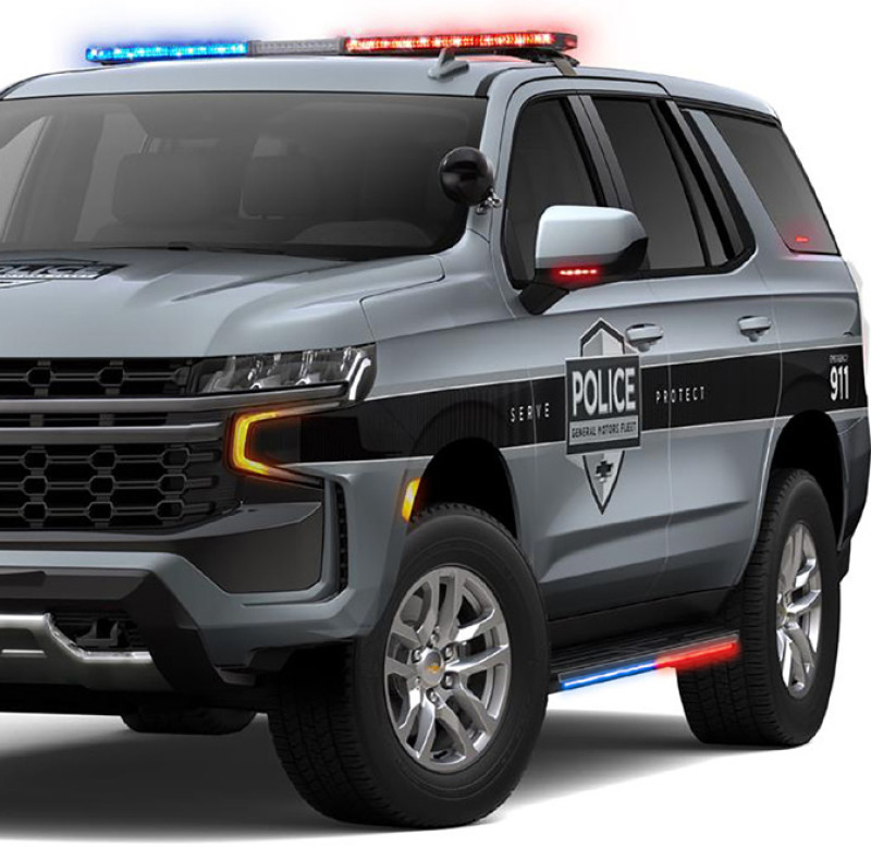 Putco 15-23 Chevrolet Tahoe / Suburban / Yukon / Yukon XL Blade Rocker Kits Sideliners - Amber/White - 931300960