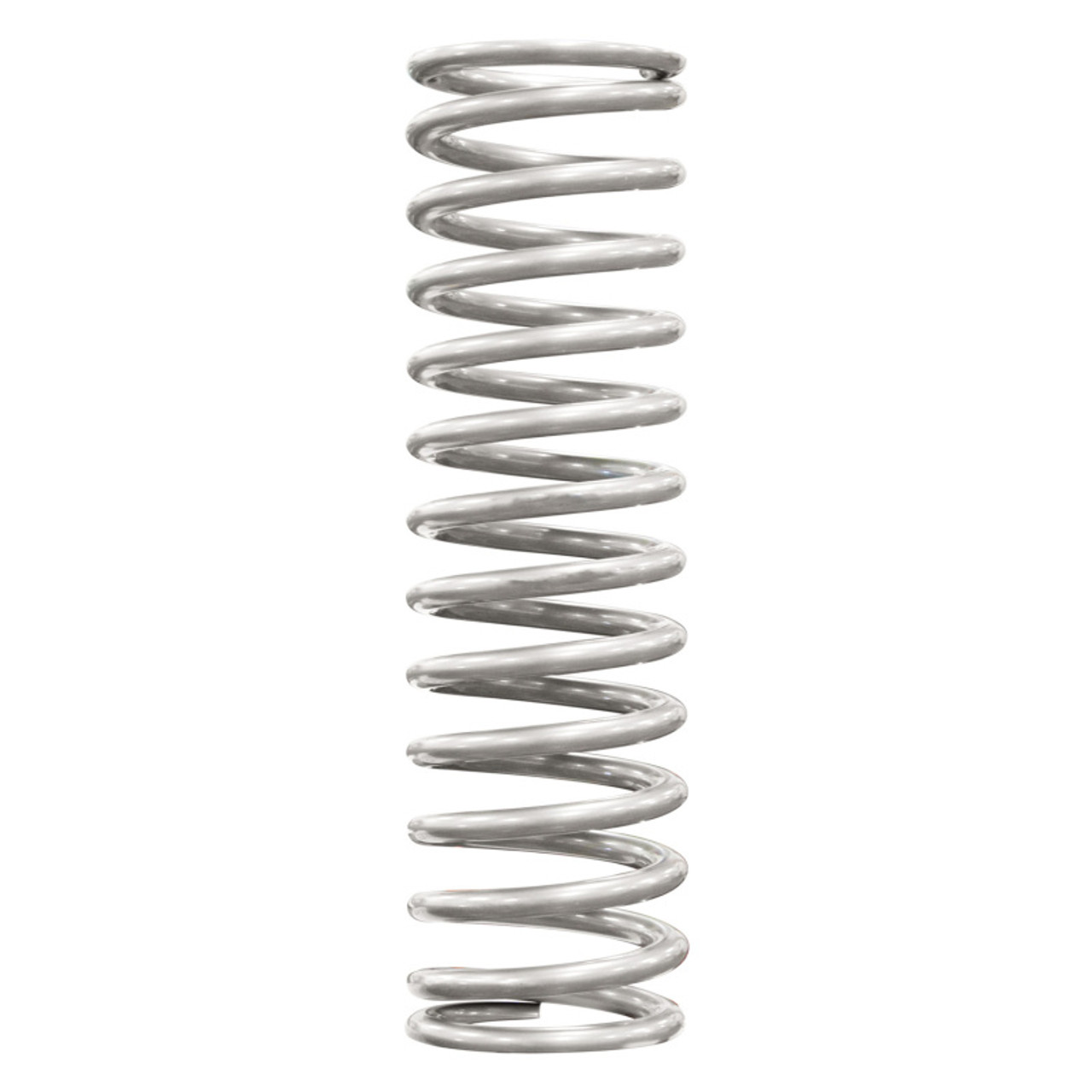 QA1 2-1/2in ID High Travel Spring - 15in Length x 300lbs/in - Silver Powder Coated - 15HTFB300