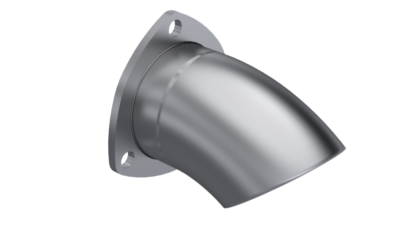 QTP 3in Bolt-On QTEC Adjustable Turn Down - 11300