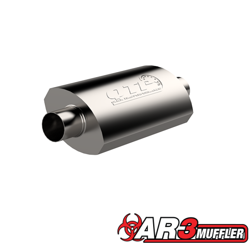 QTP 3.5in Weld-On 304SS AR3 Muffler - 12350