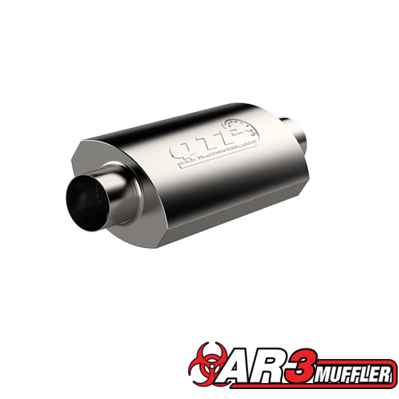 QTP 3.5in Weld-On 304SS AR3 Muffler - 12350