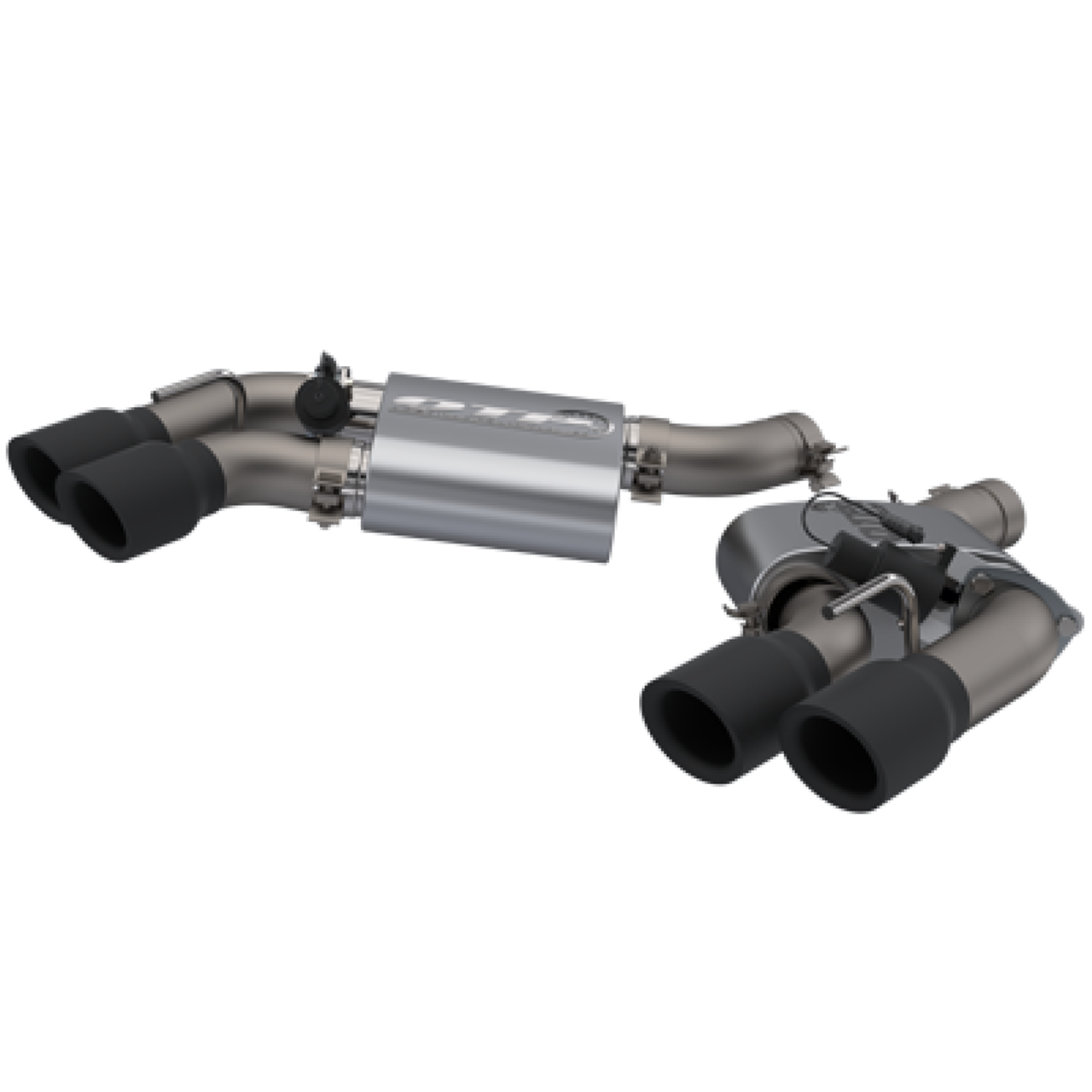 2016-2024 Chevrolet Camaro SS  QTP Screamer Axle Back Quad Tip Bumper Black Tips - 400117B