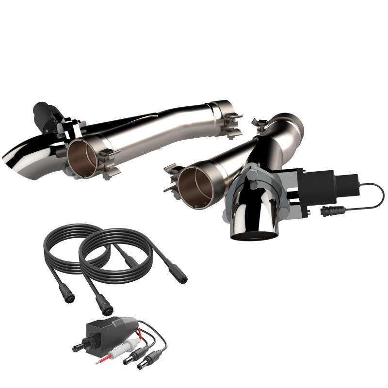 2012-2022 Jeep Grand Cherokee SRT Trackhawk Dodge Durango SRT QTP Aggressor Cutout Pipes - 527112