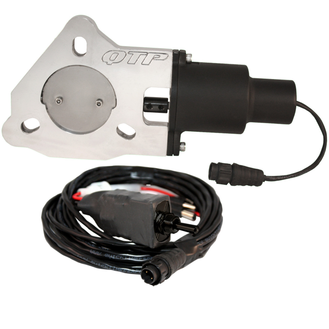 QTP 2.25in Bolt-On QTEC Electric Cutout Valve - Single - QTEC225