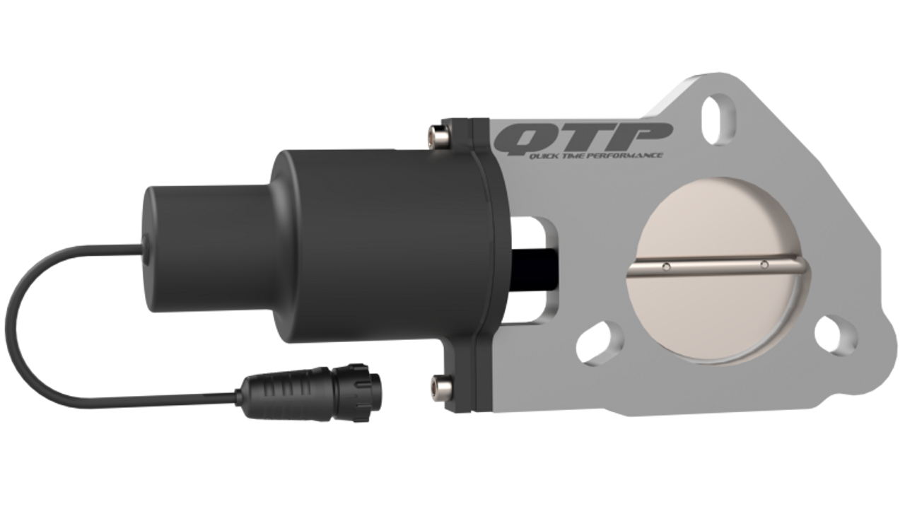 QTP 2.25in Bolt-On QTEC Electric Cutout Valve - Single - QTEC225