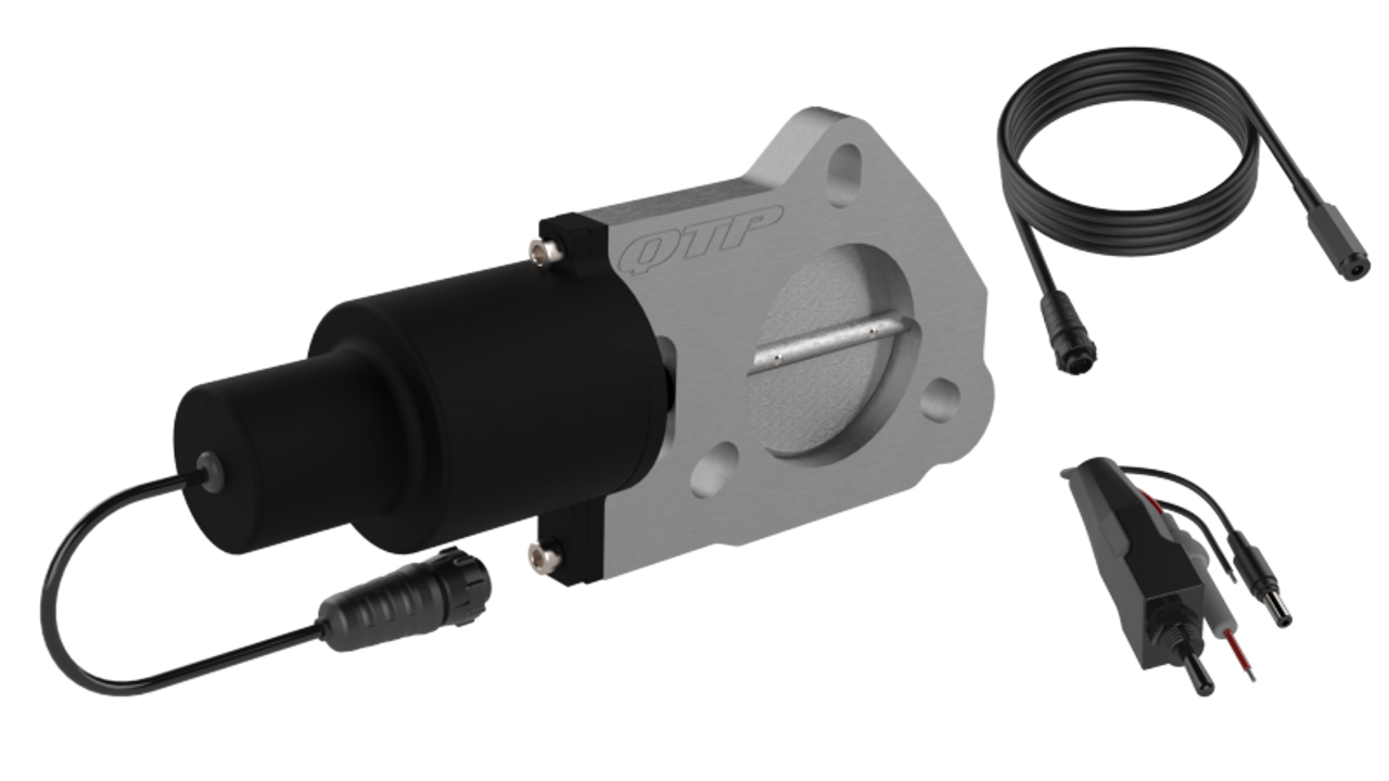 QTP 2.25in Bolt-On QTEC Electric Cutout Valve - Single - QTEC225