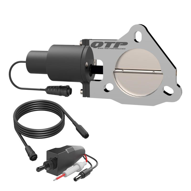 QTP 3in Bolt-On QTEC Electric Cutout Valve - Single - QTEC30