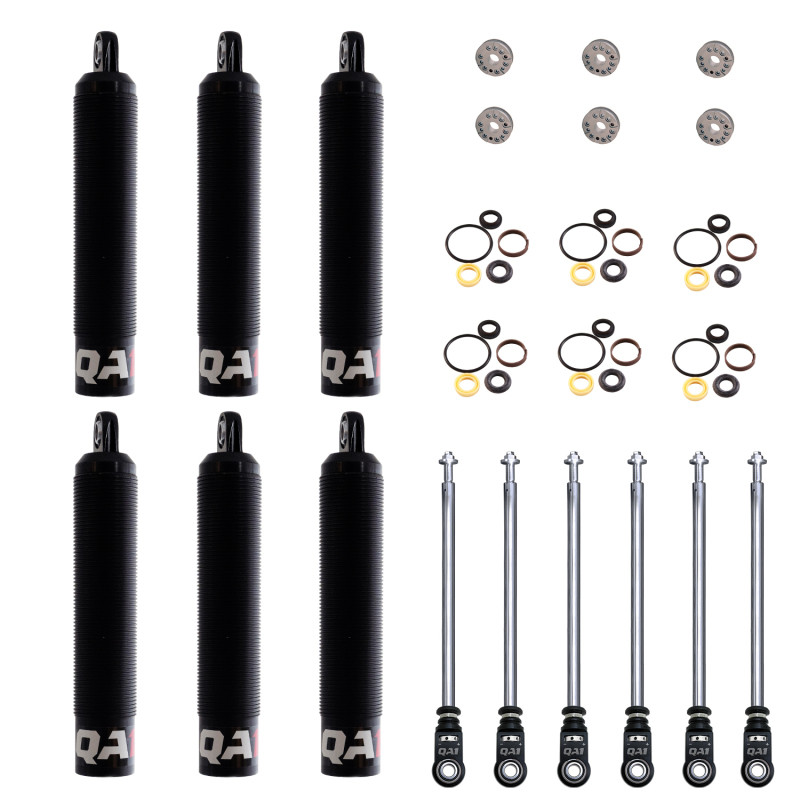 QA1 18.25 Eye-B/Eye-B V-None Dry LD Piston Shock Large Aluminum Coilover 12.38 - 6 Pack - 6Q6RLD-DRY-6PK