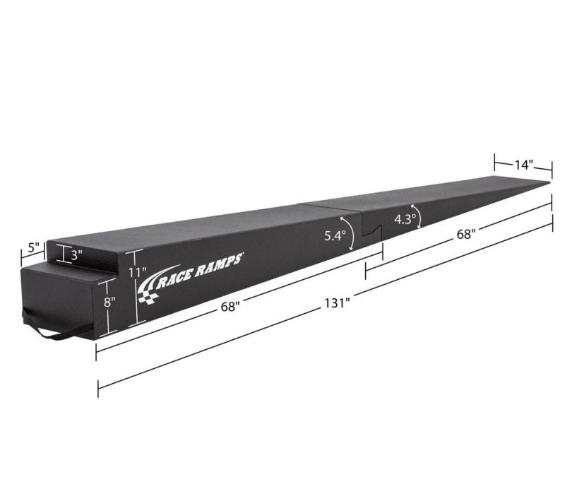 Race Ramps 11in. Two-Piece Trailer Ramps - 5.4 Degree Approach Angle - RR-TR-11-2