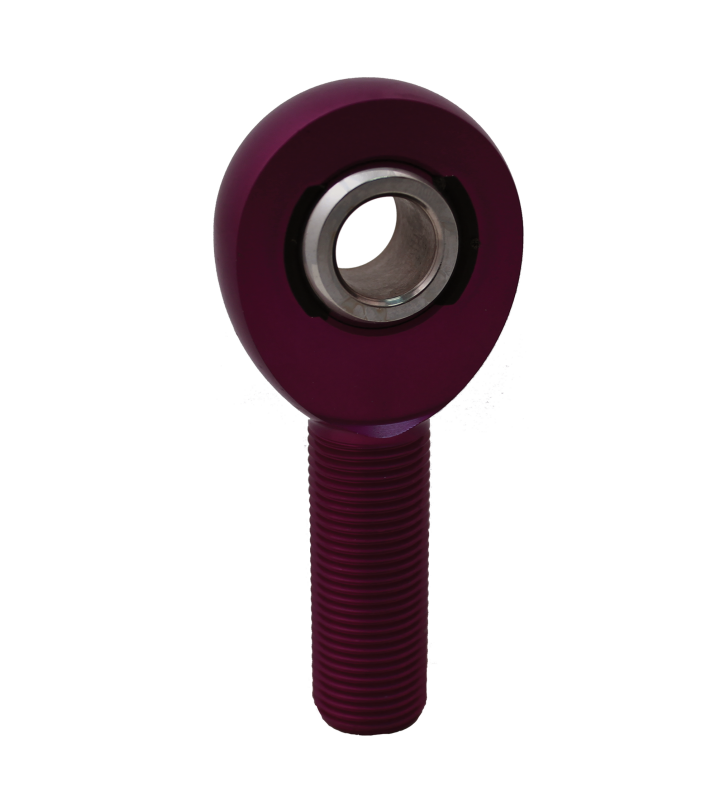 QA1 A Series Endura Rod End - Male/Right Hand - .5in Bore x 5/8-18 - Purple Aluminum - AMR8-10PU
