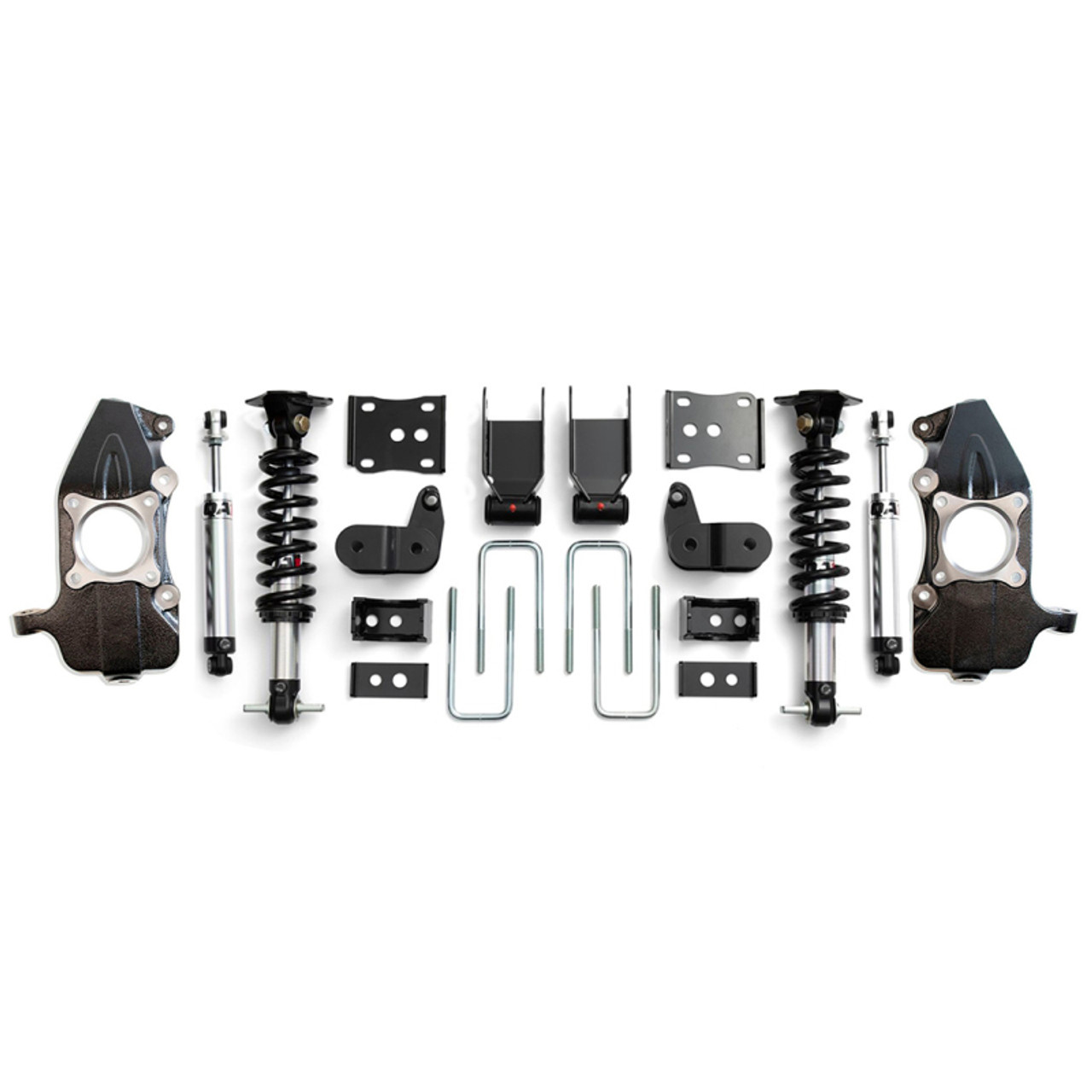 QA1 21-25 Ford F150 4WD Single Adjustable Lowering Kit w/ Spindles - 3.5-5.5in - LK11-FF04
