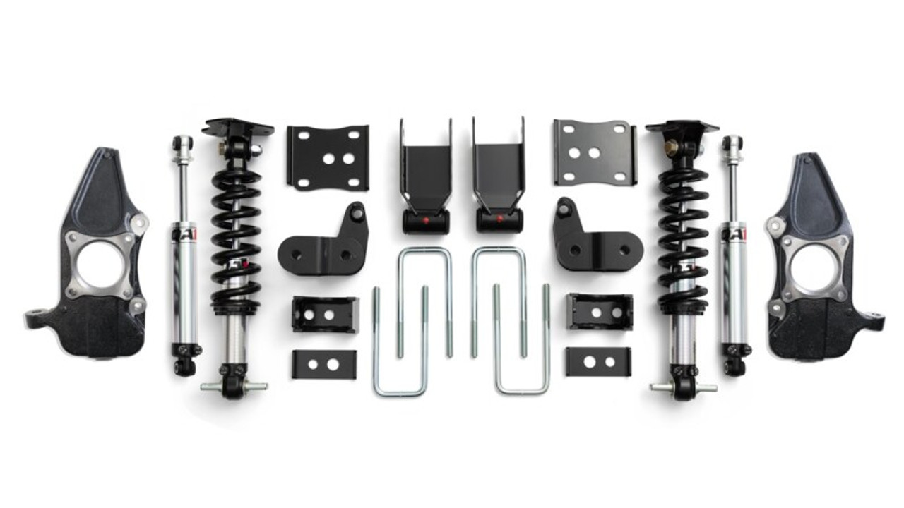 QA1 15-20 Ford F-150 4WD Lowering Kit w/ Spindles Double Adjustable 3.5in-5.5in - LK12-FF02