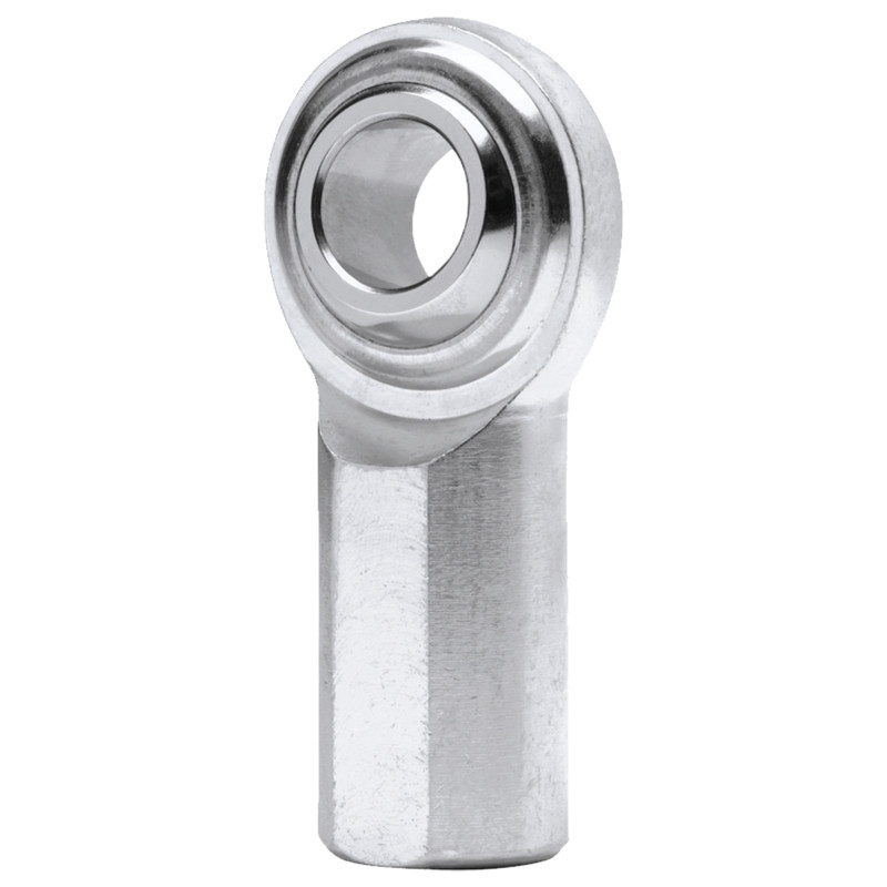 QA1 G Series 2-Pc Rod End - Female/Right Hand - 5mm Bore x M5x.08 - Stainless Steel w/PTFE - MGFR5T