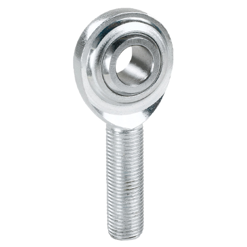 QA1 G Series 2-Pc Rod End - Male/Left Hand - 16mm Bore x M16x2.0 - Stainless Steel w/PTFE - MGML16T
