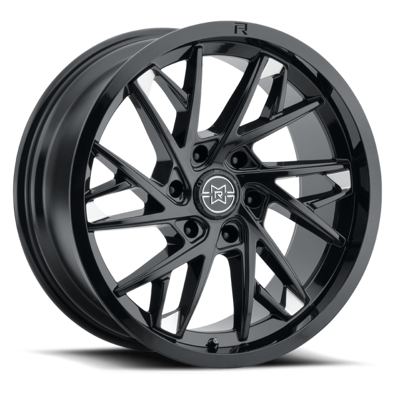 Method Raised MR801 20x12 / 6x135 BP / -40mm Offset / 87mm Bore - Gloss Black Milled Wheel - MR80121216540N