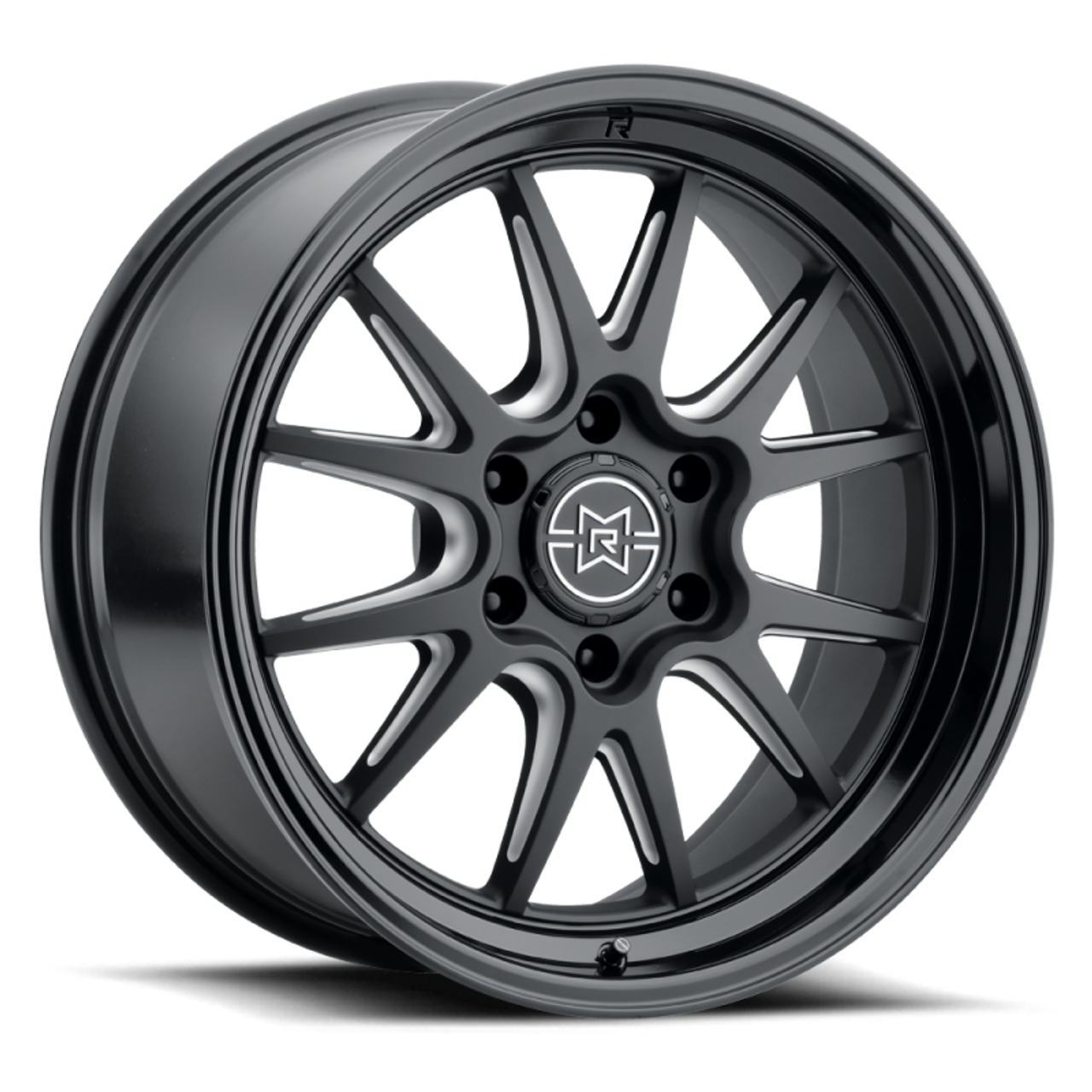 Method Raised MR802 22x12 / 6x135 BP / -40mm Offset / 87mm Bore - Double Black Milled Wheel - MR80231216540N