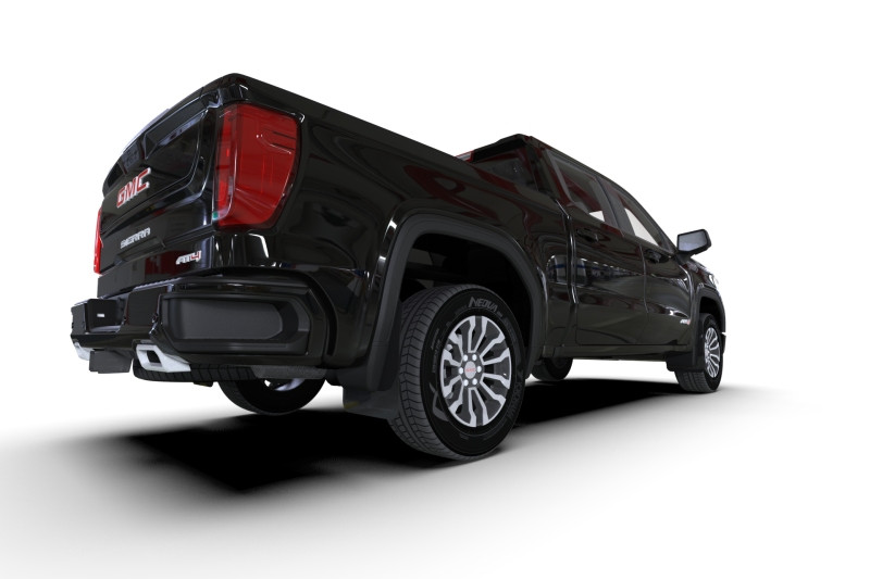 Rally Armor 19-25 GMC Sierra 1500 AT4 Black UR Mud Flap w/ Metallic Black Logo - MF100-UR-BLK-MBK