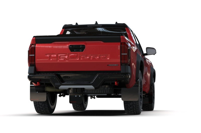 Rally Armor 24-25 Toyota Tacoma Gen 4 Black UR Mud Flap w/Metallic Black Logo - MF114-UR-BLK-MBK