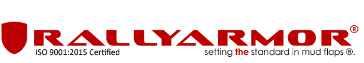 Rally Armor Universal UR Black Mud Flap Red Logo - Pair - MF12-UR-BLK-RD-LRT