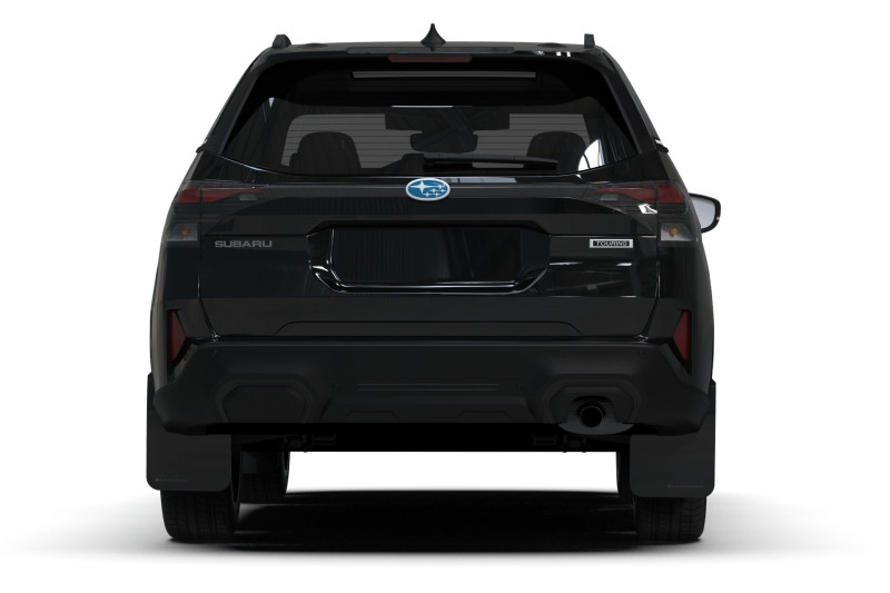 Rally Armor 2025 Subaru Forester Black UR Mud Flap w/Grey Logo - MF132-UR-BLK-GRY