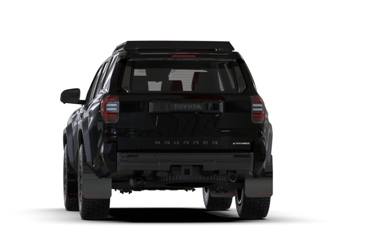 Rally Armor 2025+ Toyota 4Runner Black UR Mud Flap w/ Red Logo - MF148-UR-BLK-RD