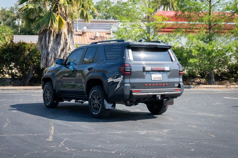 Rally Armor 2025+ Toyota 4Runner Black UR Mud Flap w/ White Logo - MF148-UR-BLK-WH