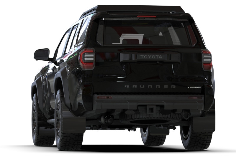 Rally Armor 2025+ Toyota 4Runner Black UR Mud Flap w/ White Logo - MF148-UR-BLK-WH