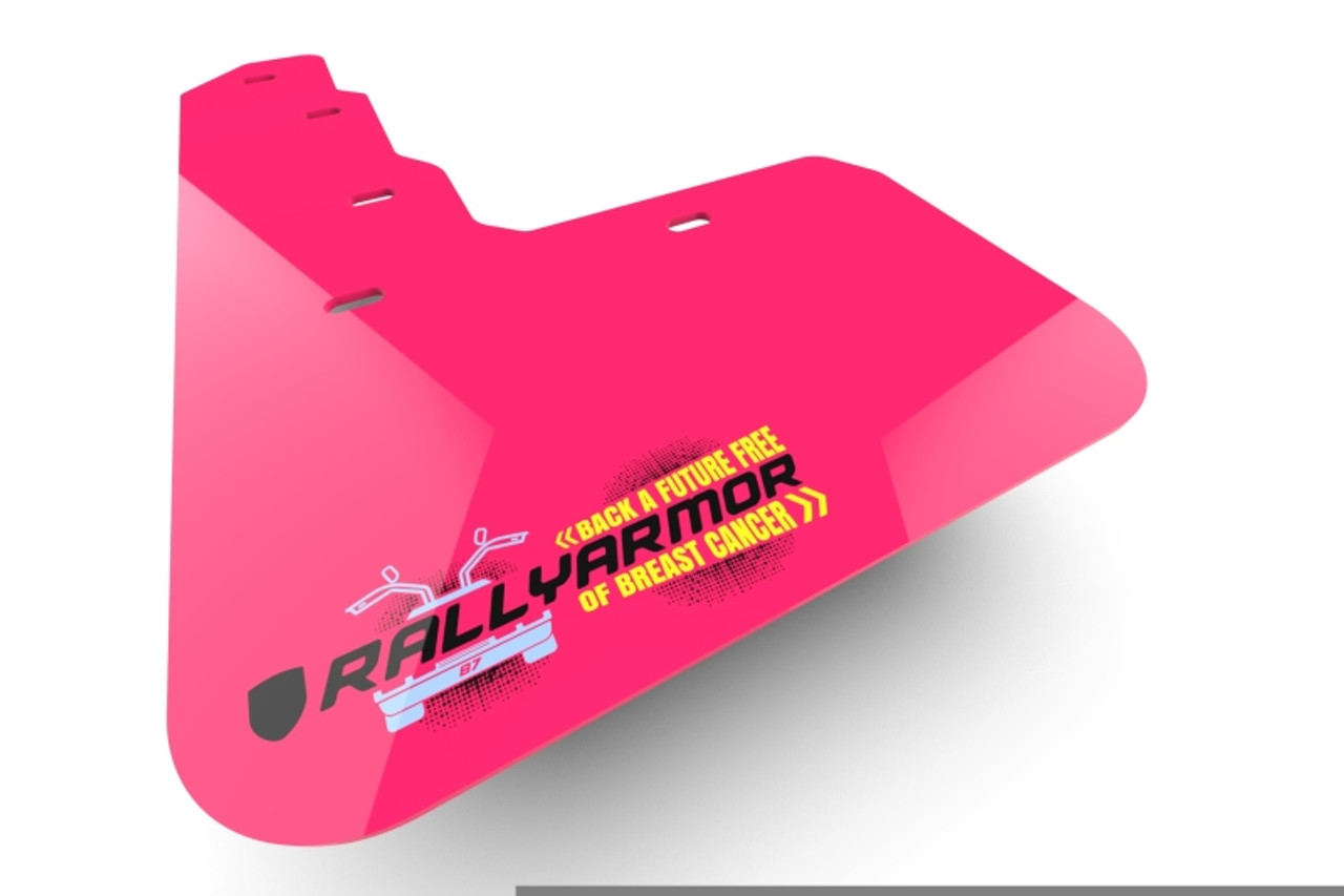 Rally Armor 15-21 MKVII VW Golf/GTI/TSI/AT/SW Pink Mud Flap BCE Logo - MF37-BCE24-PK-BLK