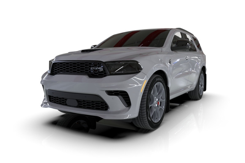 Rally Armor 16-25 Dodge Durango GT/Hellcat/RT/SRT 392/SXT Black UR Mud Flap White Logo - MF55-UR-BLK/WH