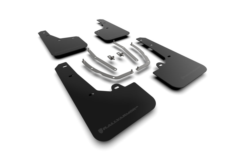 Rally Armor 22-24 Hyundai Tucson Black UR Mud Flap - Metallic Black Logo - MF75-UR-BLK-MBK