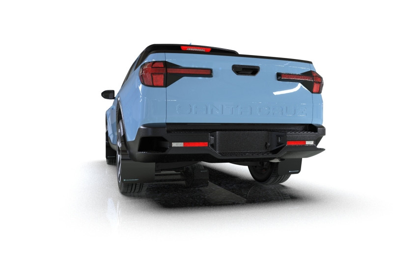Rally Armor 22-25 Hyundai Santa Cruz Black Mud Flap w/Grey Logo - MF78-UR-BLK-GRY