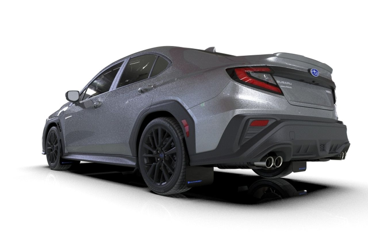 Rally Armor 22-25 Subaru WRX Black UR Mud Flap w/Blue Logo - MF92-UR-BLK/BL