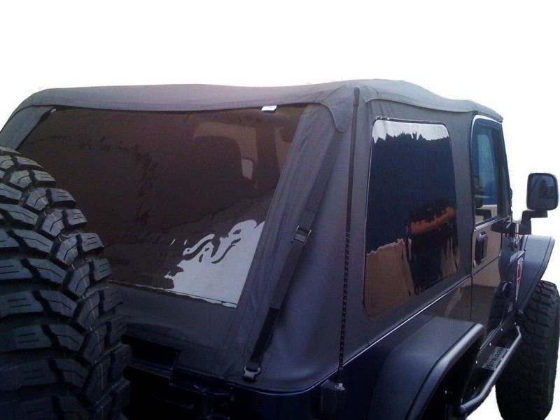 Rampage 1997-2006 Jeep Wrangler(TJ) Excludes LJ Unlimited Frameless Soft Top Kit - Black Diamond - 109735