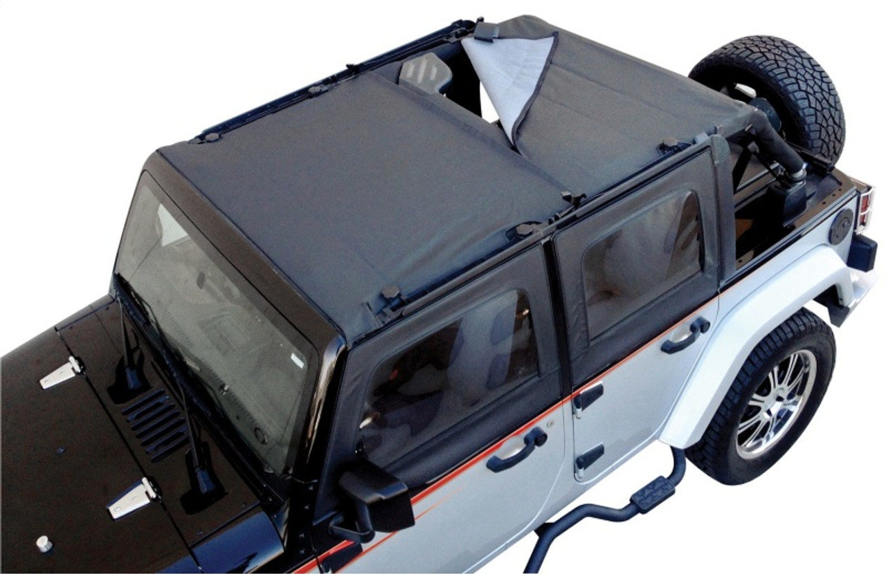 Rampage 2007-2018 Jeep Wrangler(JK) Combo Sun Brief/Safari Top - Black Diamond - 94835