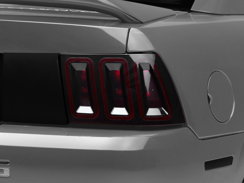 Raxiom 99-04 Ford Mustang Excluding 99-01 Cobra Icon LED Tail Lights- Black Housing (Smoked Lens) - 100807