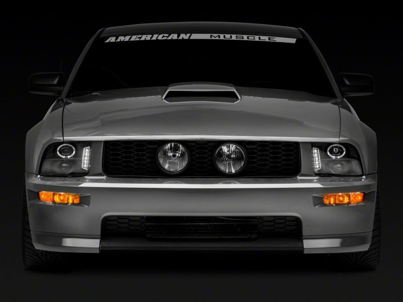 Raxiom 05-09 Ford Mustang Excluding GT500 LED Halo Projector Headlights- Blk Housing (Clear Lens) - 101683