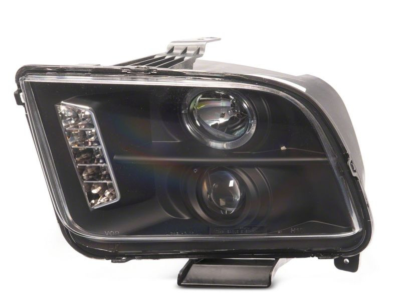 Raxiom 05-09 Ford Mustang Excluding GT500 LED Halo Projector Headlights- Blk Housing (Clear Lens) - 101683