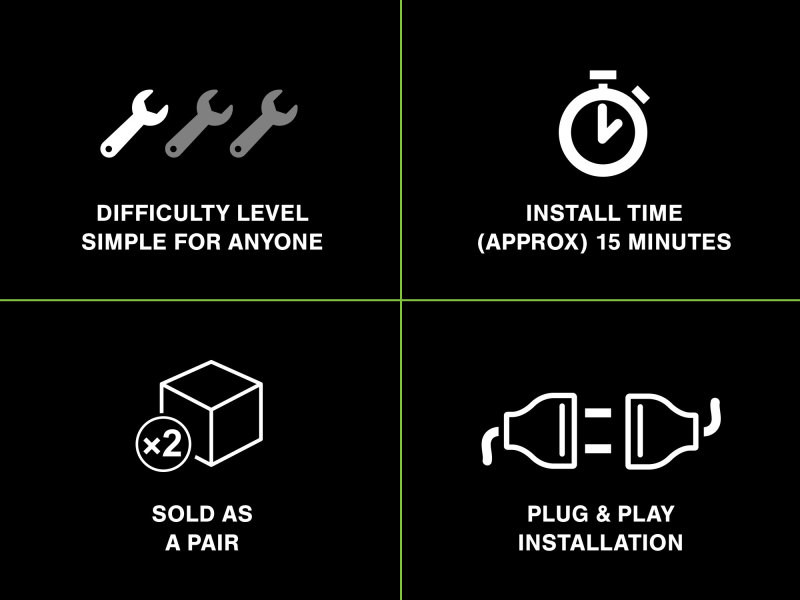 Raxiom 15-22 Ford Mustang Axial Series LED Side Marker Lights Rear (Smoked) - 390265