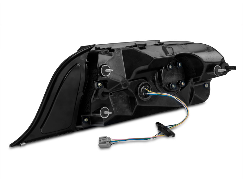 Raxiom 15-22 Ford Mustang Halo LED Tail Lights - Gloss Black Housing (Smoked Lens) - 393827