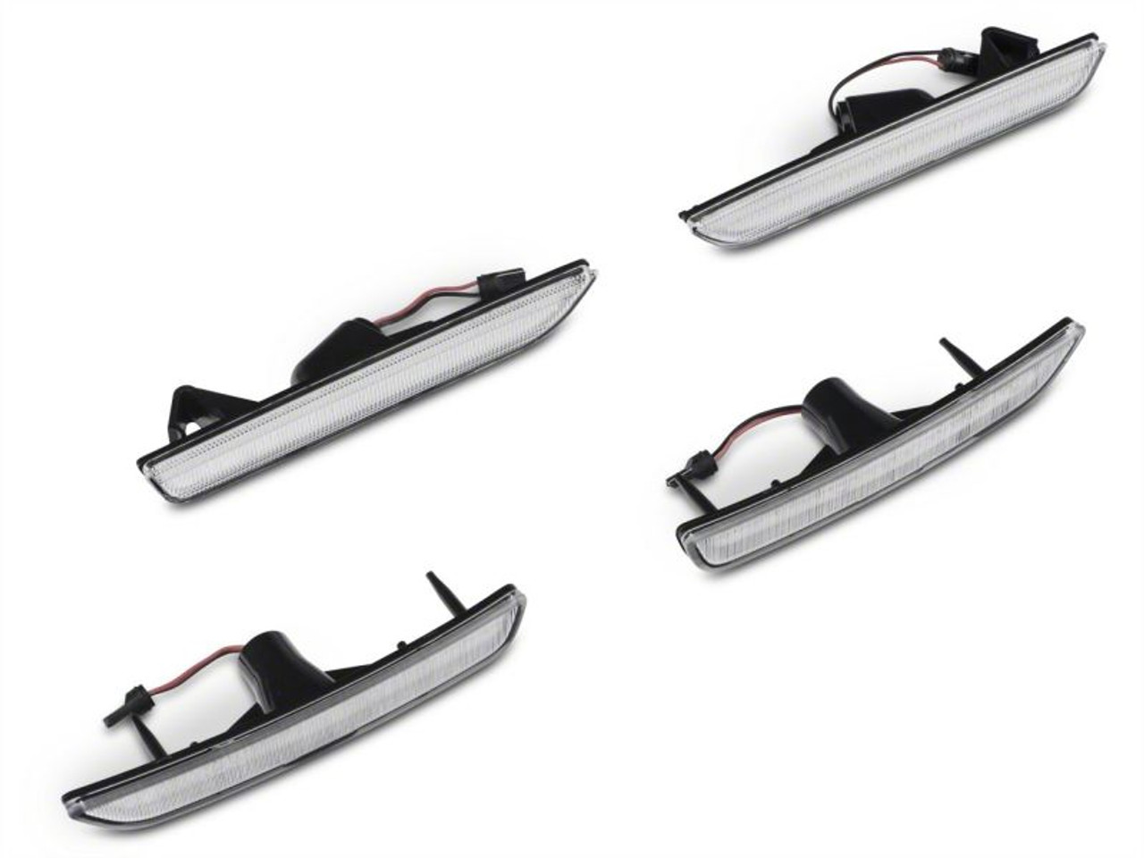 Raxiom10-14 Ford Mustang Axial Series LED Side and Quarter Marker Lights- Clear - 398335