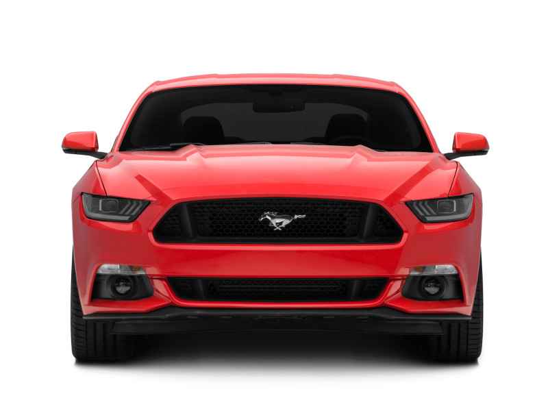 Raxiom 15-17 Ford Mustang Projector Headlights OEM HID Bulbs- Black Housing (Clear Lens) - 407055